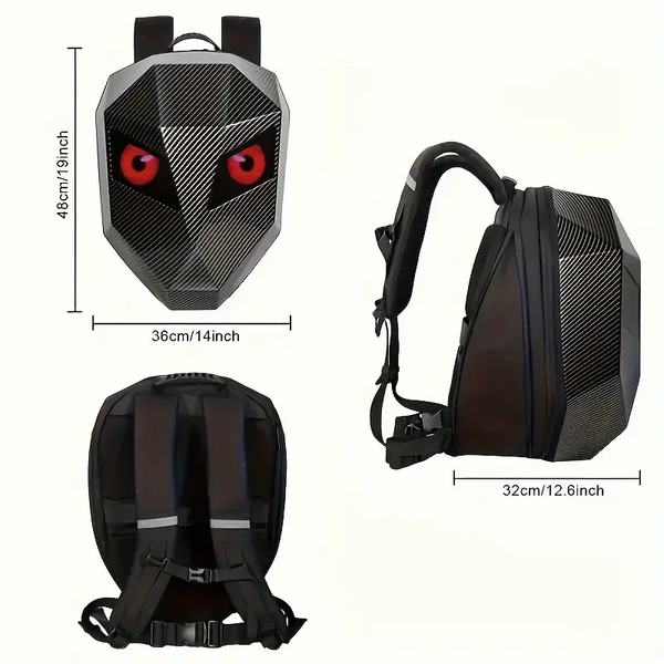 Рюкзак Sobi Pixel Moto  Black с LED экраном карбон RK 1002 фото
