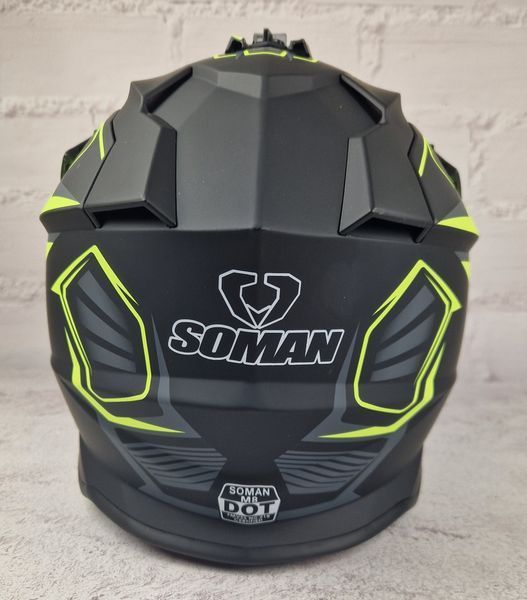Мотошлем Эндуро SOMAN SM704S для мотокросса или квадроцикла + КОМПЛЕКТ(Очки, Перчатки, Балаклава) H704S фото