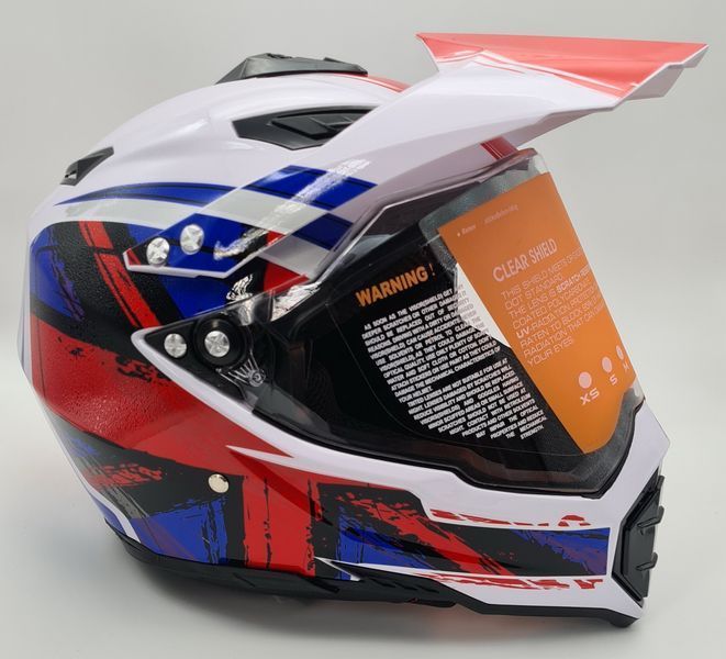 Мотошлем кроссовый эндуро  Dual Sport 105S H119\122XS фото